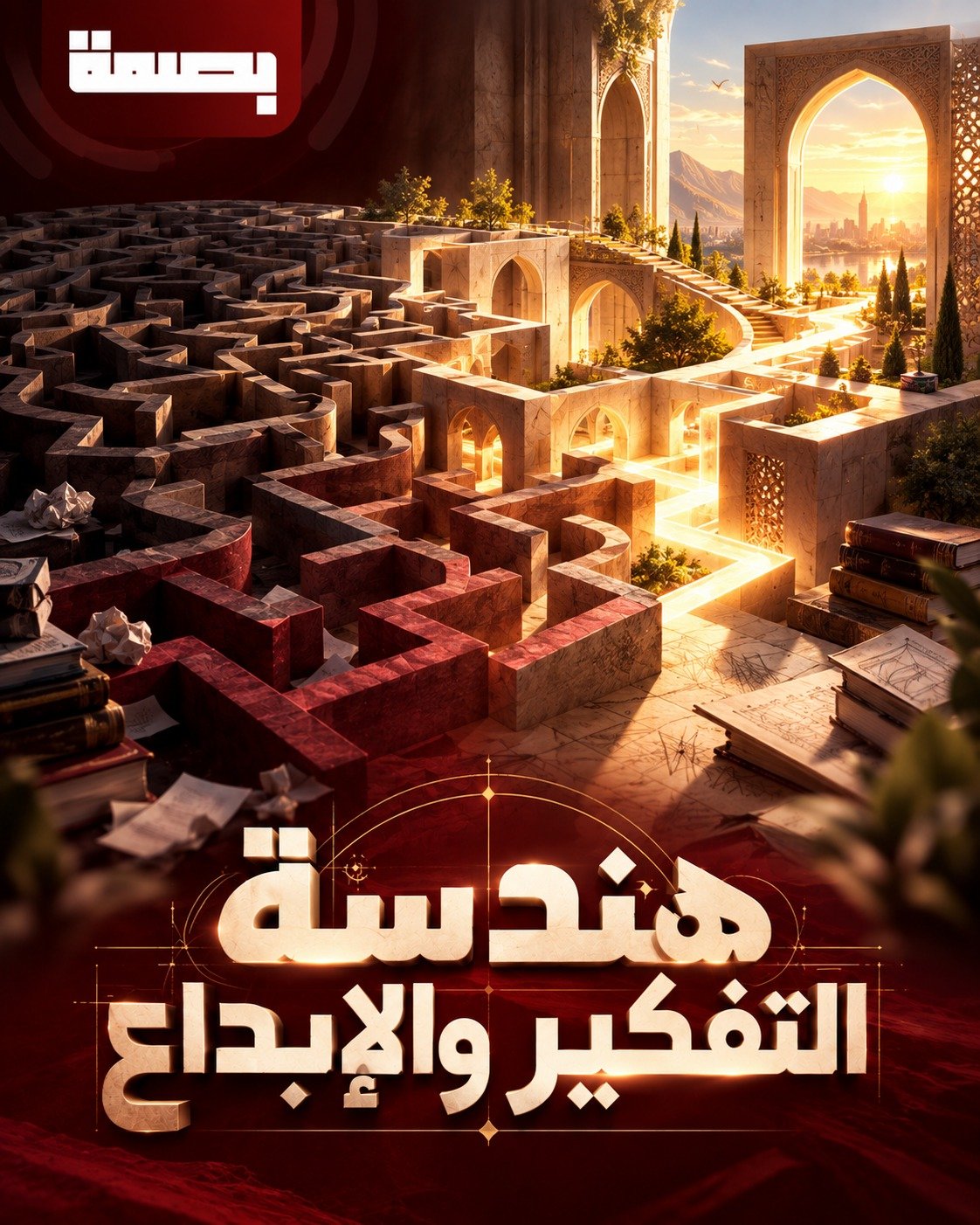 غلاف دورة هندسة التفكير والإبداع